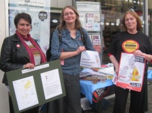 Huddersfield Friends of the Earth Anti Fracking stall