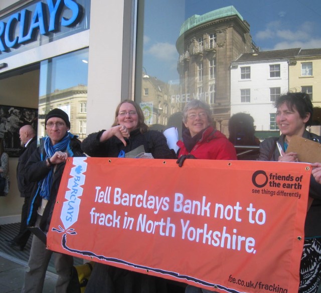 Stop Barclays Yorkshire fracking plans