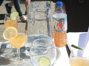 Frackalicious Cocktail Bar outside Barclays Huddersfield