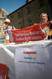 Frackalicious Cocktail Bar Outside Barclays Bank Huddersfield